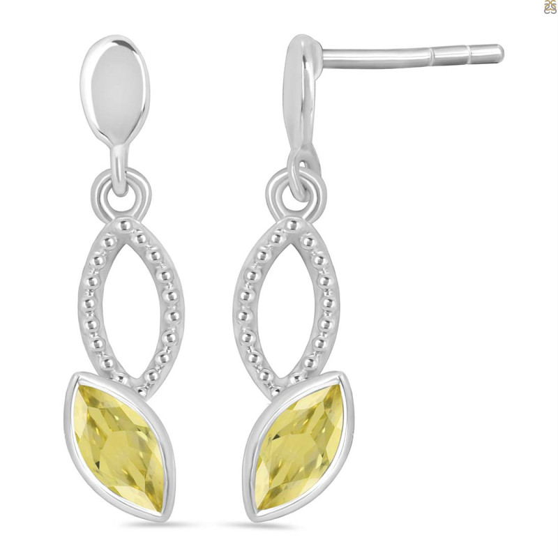 Lemon Quartz Earring