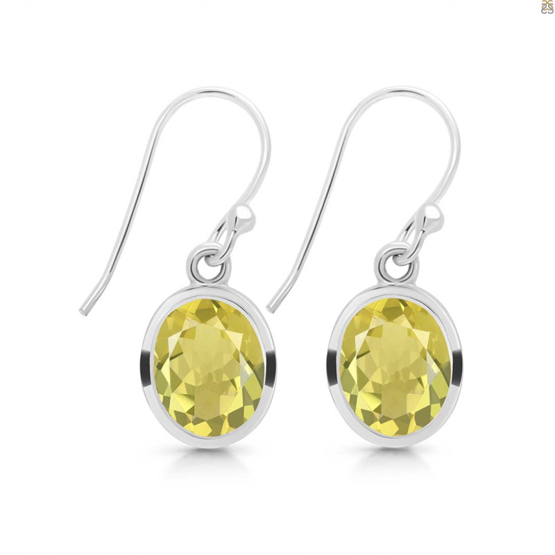 Lemon Quartz  Earring LEM-RDE-708.
