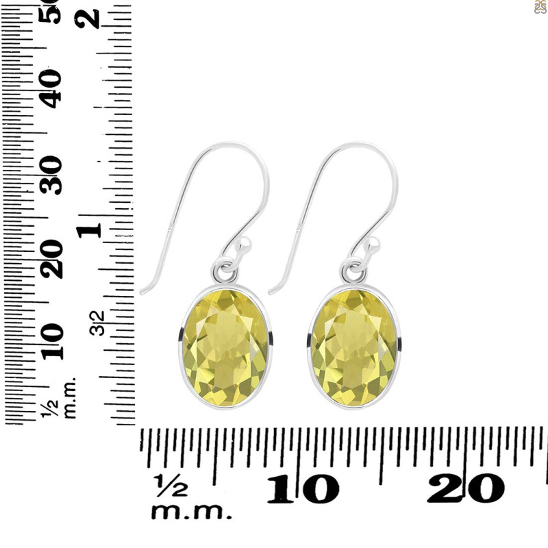 Lemon Quartz  Earring LEM-RDE-709.