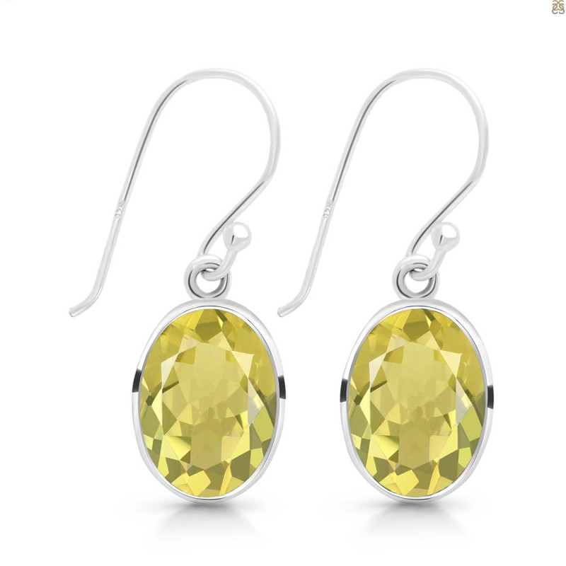 Lemon Quartz  Earring LEM-RDE-709.