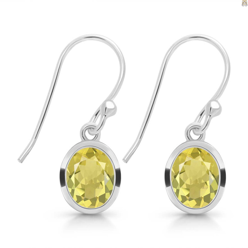 Lemon Quartz  Earring LEM-RDE-713.