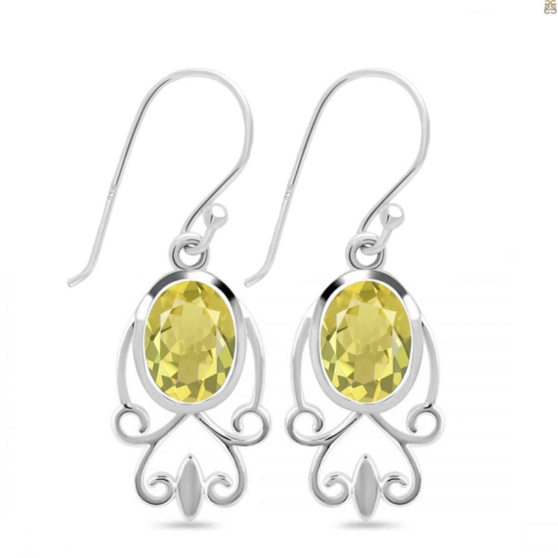 Lemon Quartz Earring