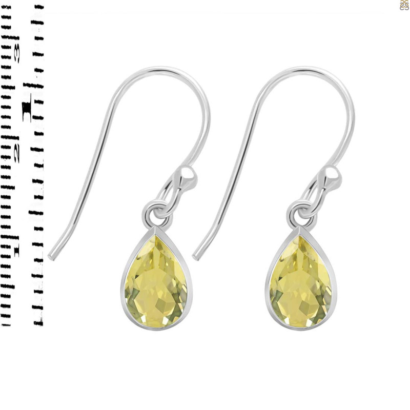 Lemon Quartz  Earring LEM-RDE-995.