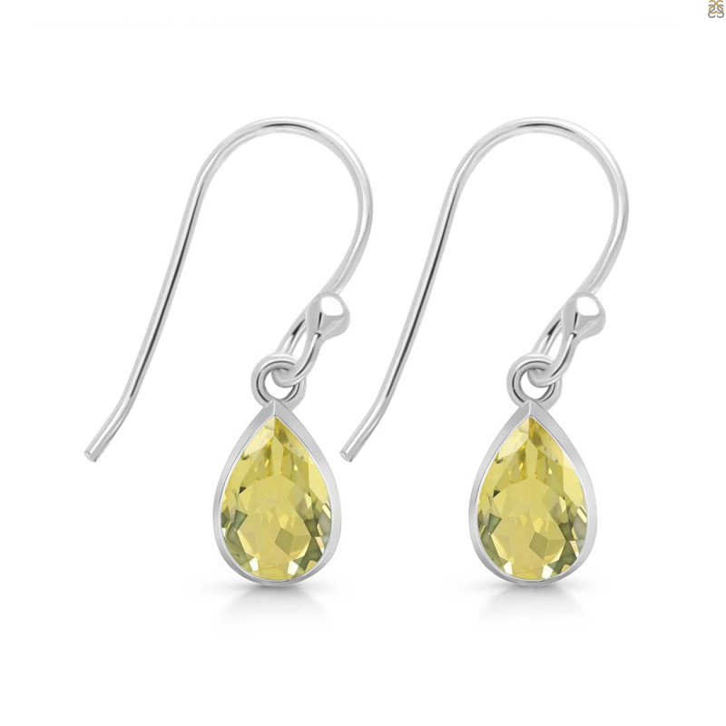 Lemon Quartz  Earring LEM-RDE-995.