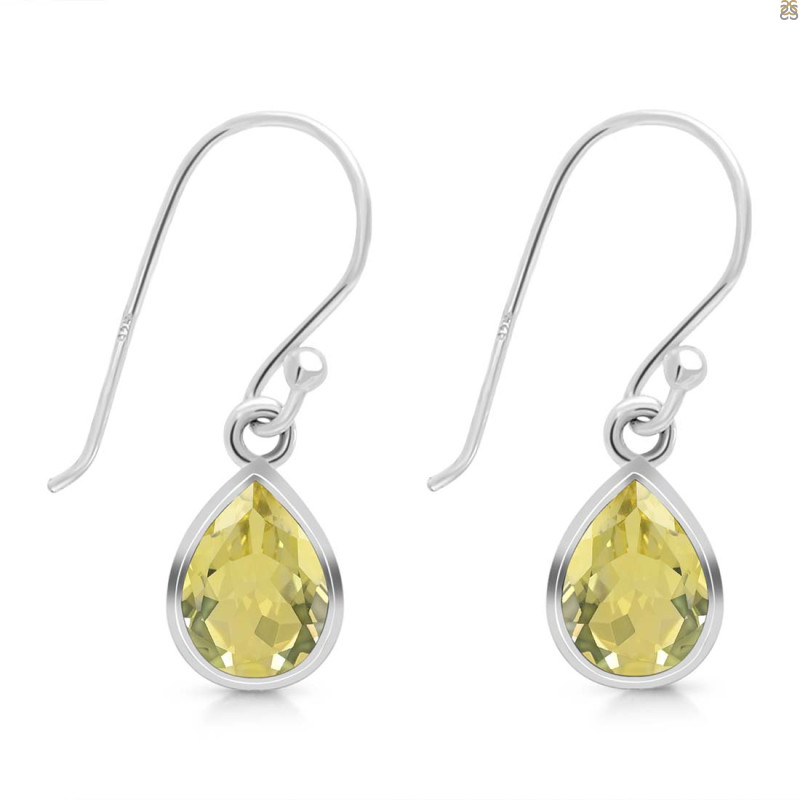 Lemon Quartz Earring LEM-RDE-996.