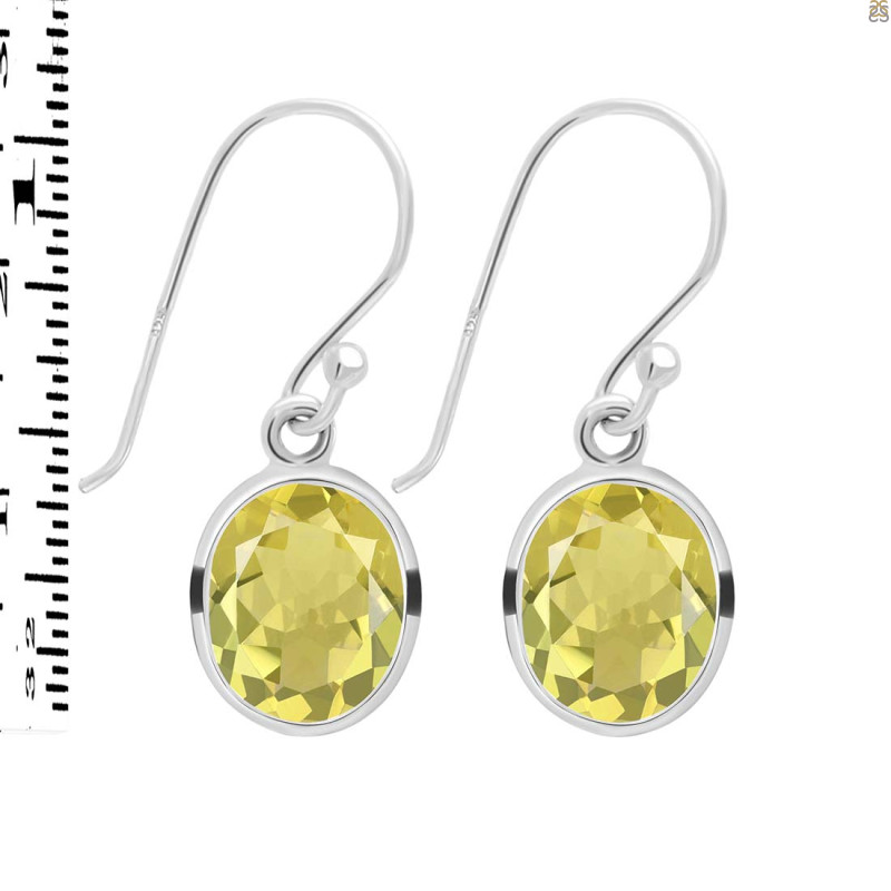Lemon Quartz  Earring LEM-RDE-997.