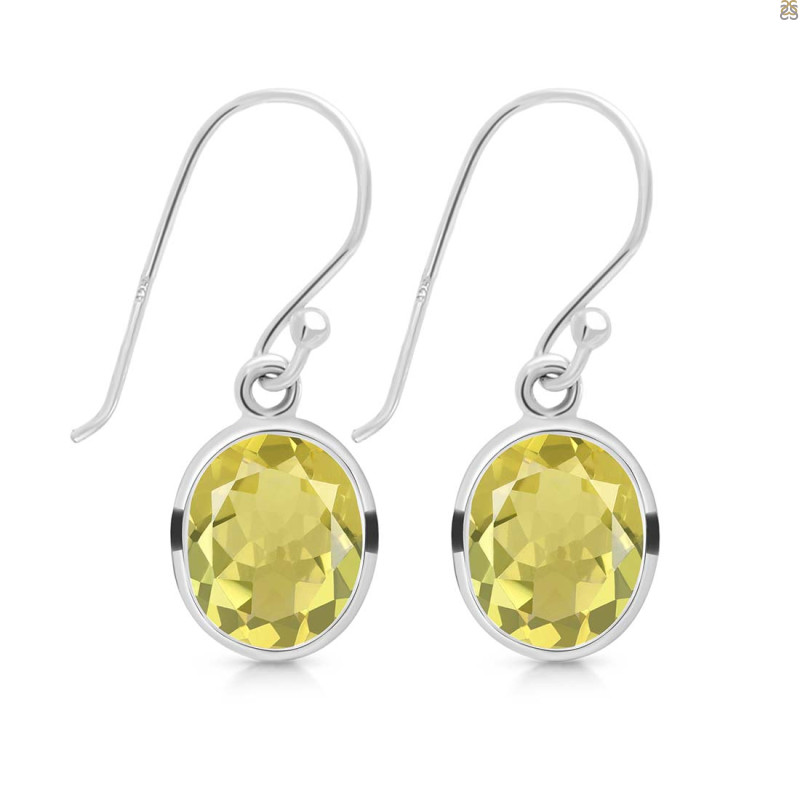 Lemon Quartz  Earring LEM-RDE-997.