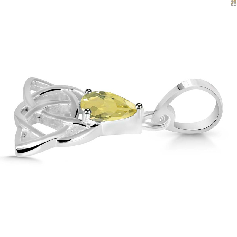 Lemon Quartz Triquetra Pendant LEM-RDEP-892.