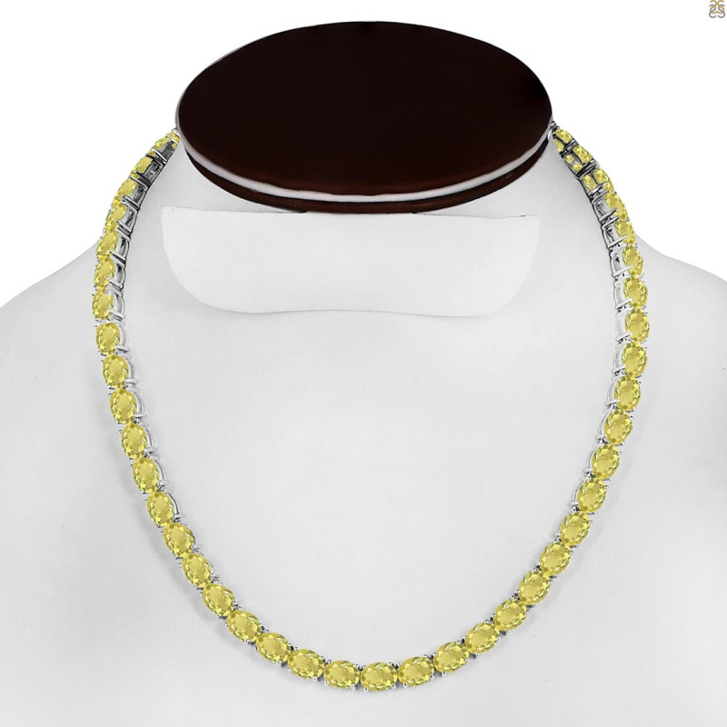 Lemon Quartz Necklace LEM-RDN-106.