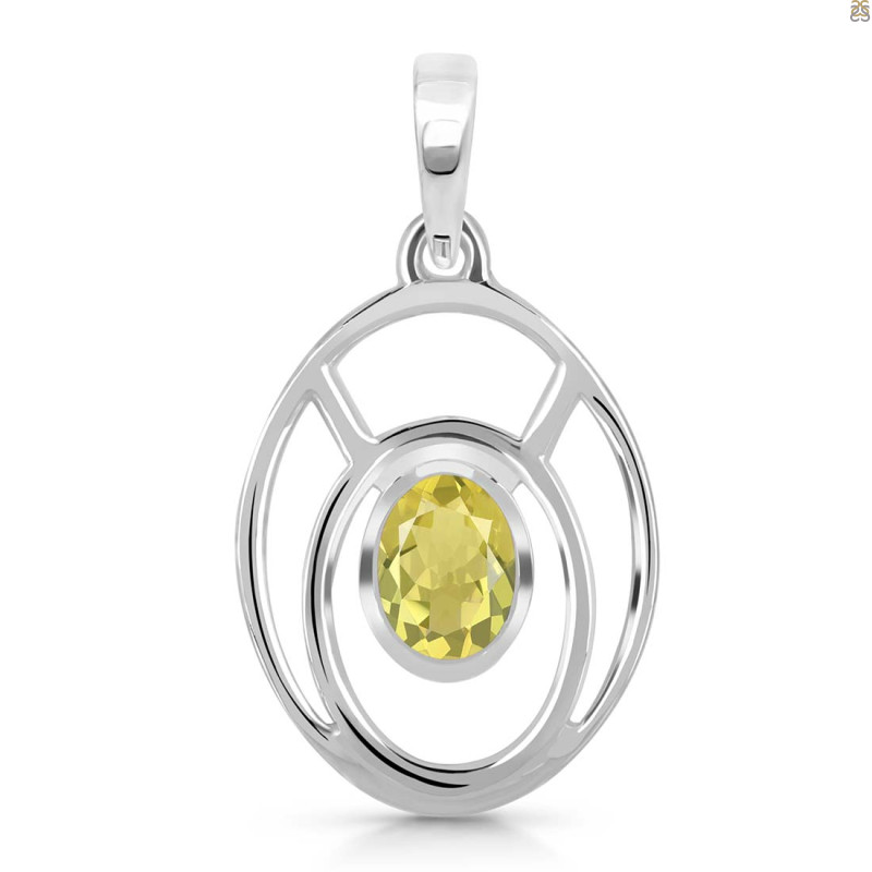 Lemon Quartz Pendant LEM-RDP-139.