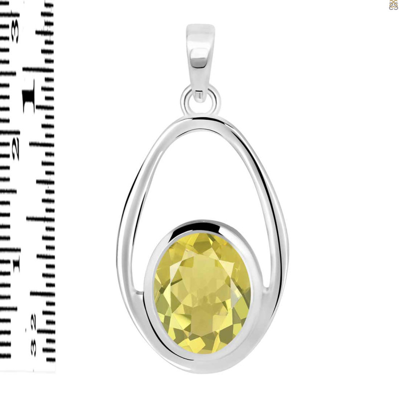 Lemon Quartz Pendant LEM-RDP-140.