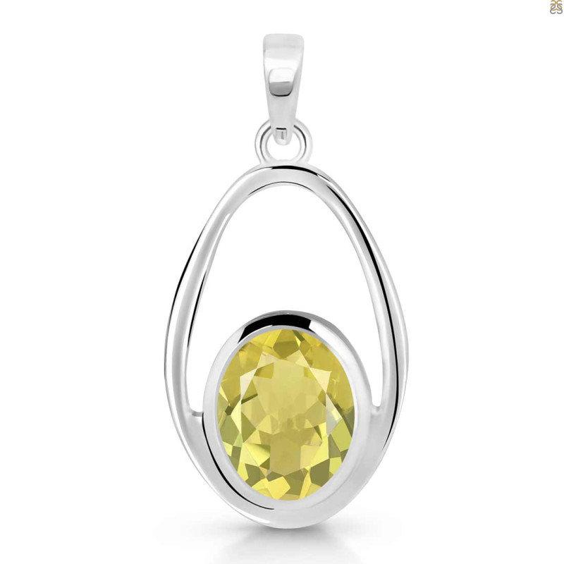 Lemon Quartz Pendant LEM-RDP-140.