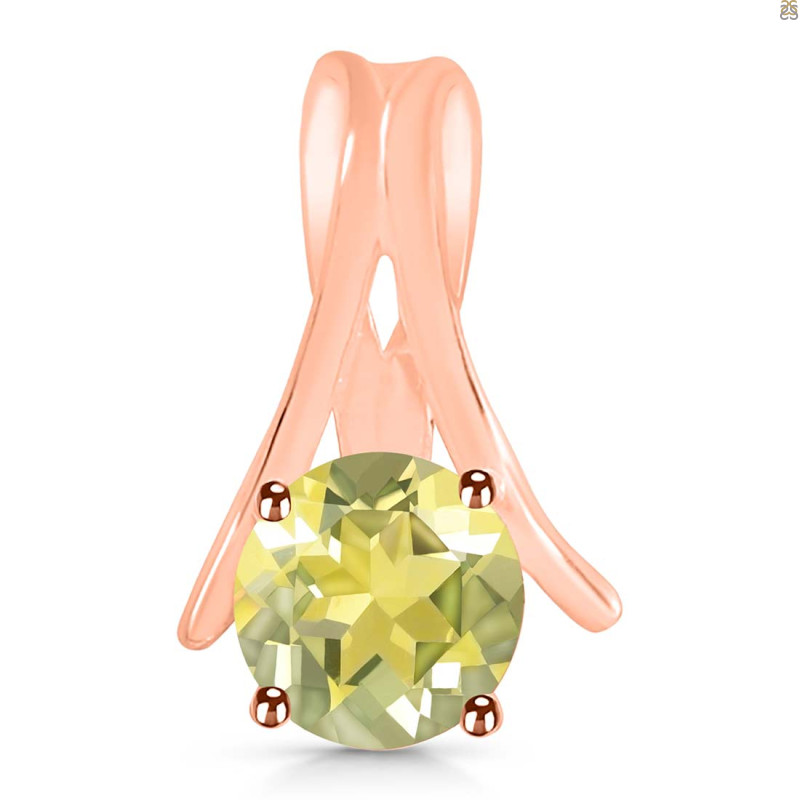 Lemon Quartz Pendant LEM-RDP-213.
