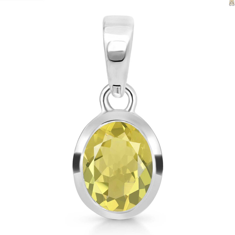 Lemon Quartz Pendant LEM-RDP-380.