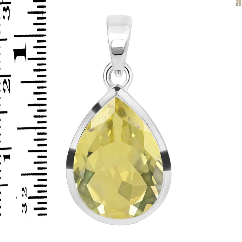 Lemon Quartz Pendant LEM-RDP-454.