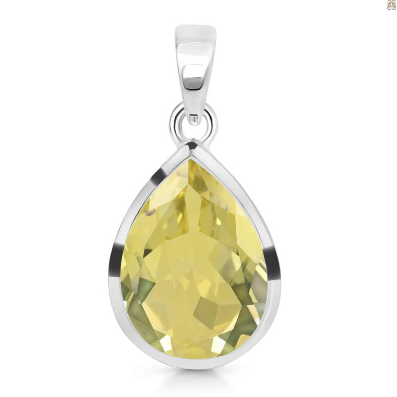 Lemon Quartz Pendant LEM-RDP-454.