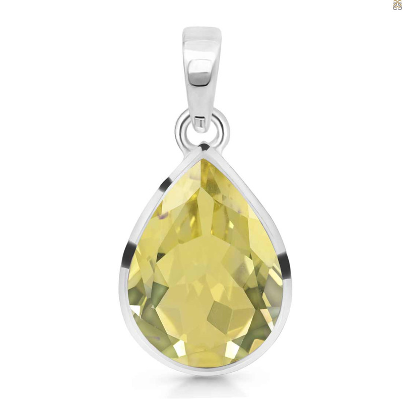 Lemon Quartz Pendant LEM-RDP-455.