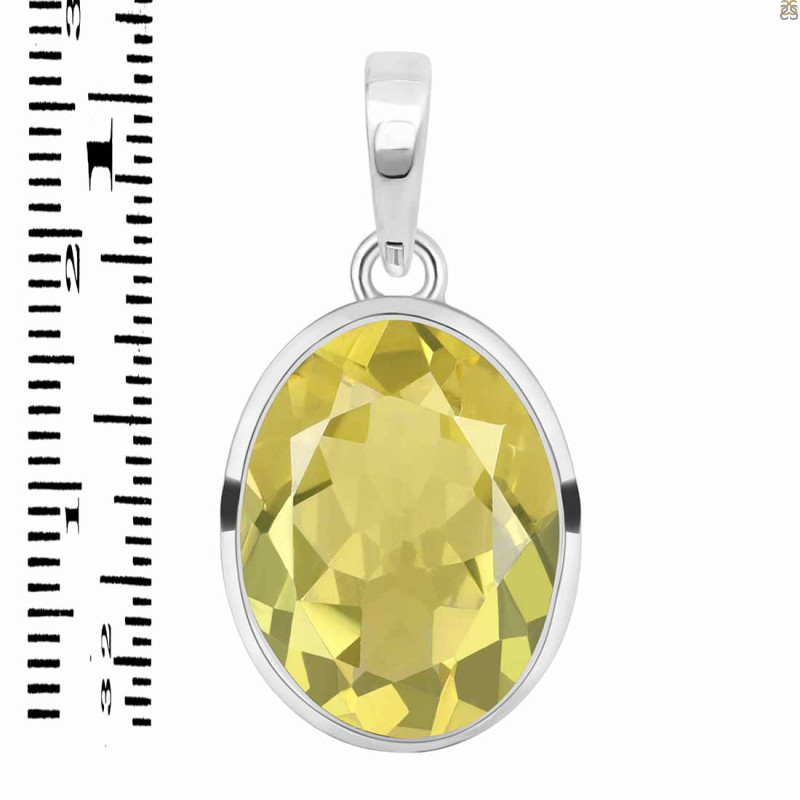 Lemon Quartz Pendant LEM-RDP-458.