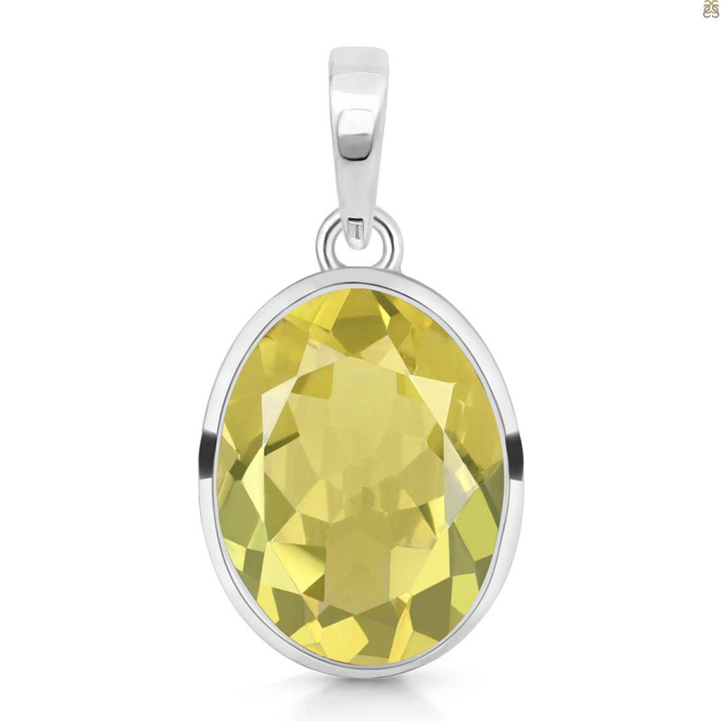Lemon Quartz Pendant LEM-RDP-458.