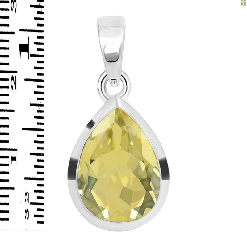 Lemon Quartz Pendant LEM-RDP-463.