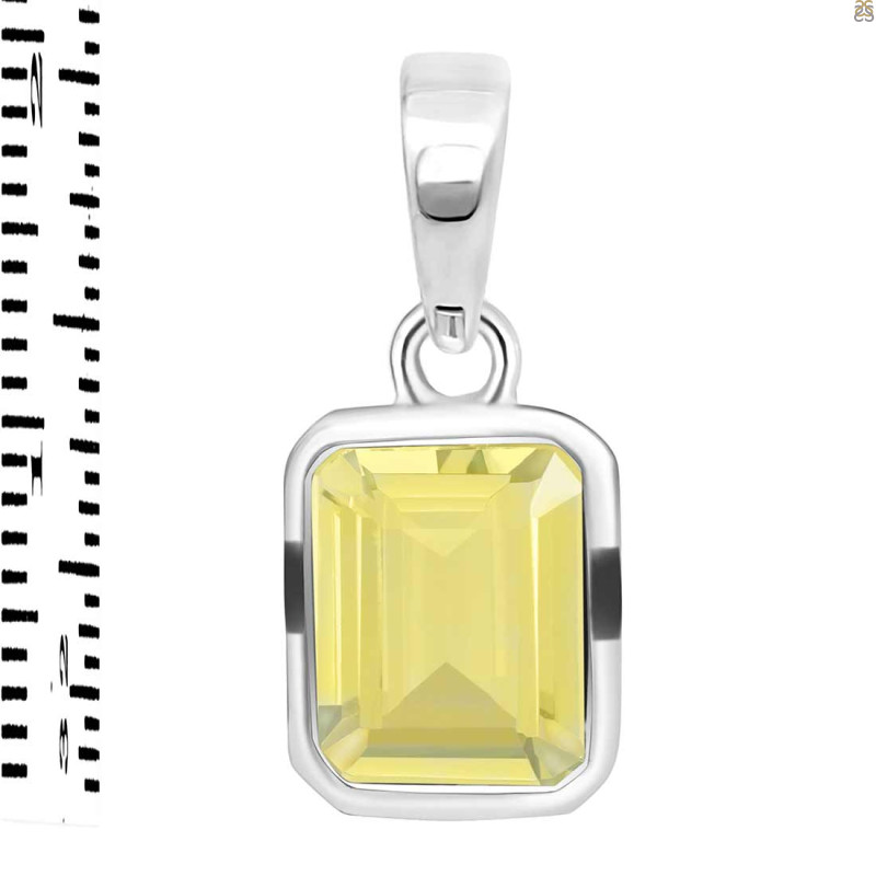 Lemon Quartz Pendant LEM-RDP-464.