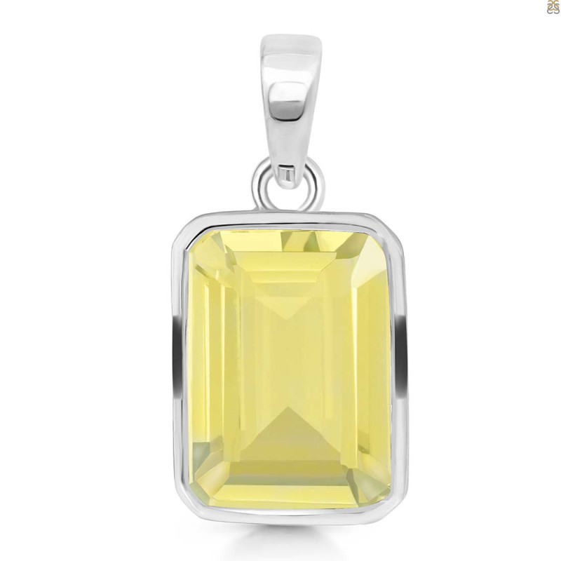 Lemon Quartz Pendant LEM-RDP-465.