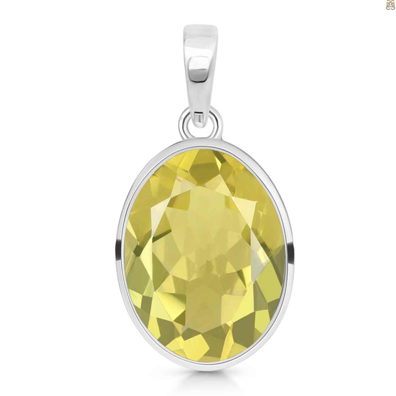 Lemon Quartz Pendant LEM-RDP-467.