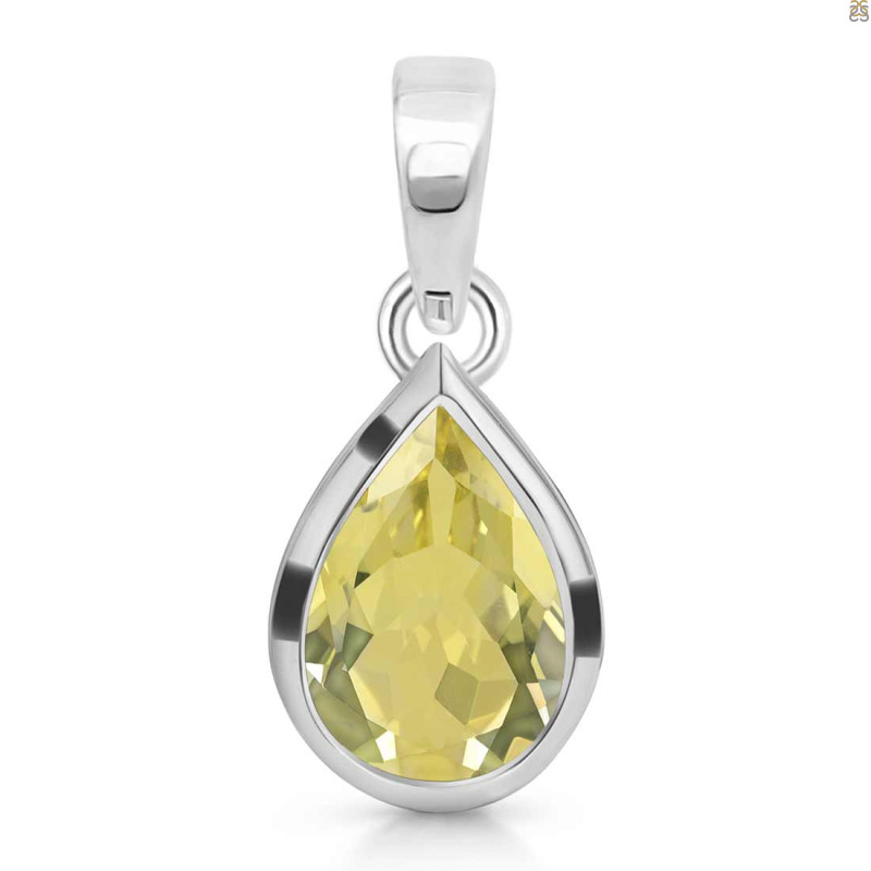 Lemon Quartz Pendant LEM-RDP-468.