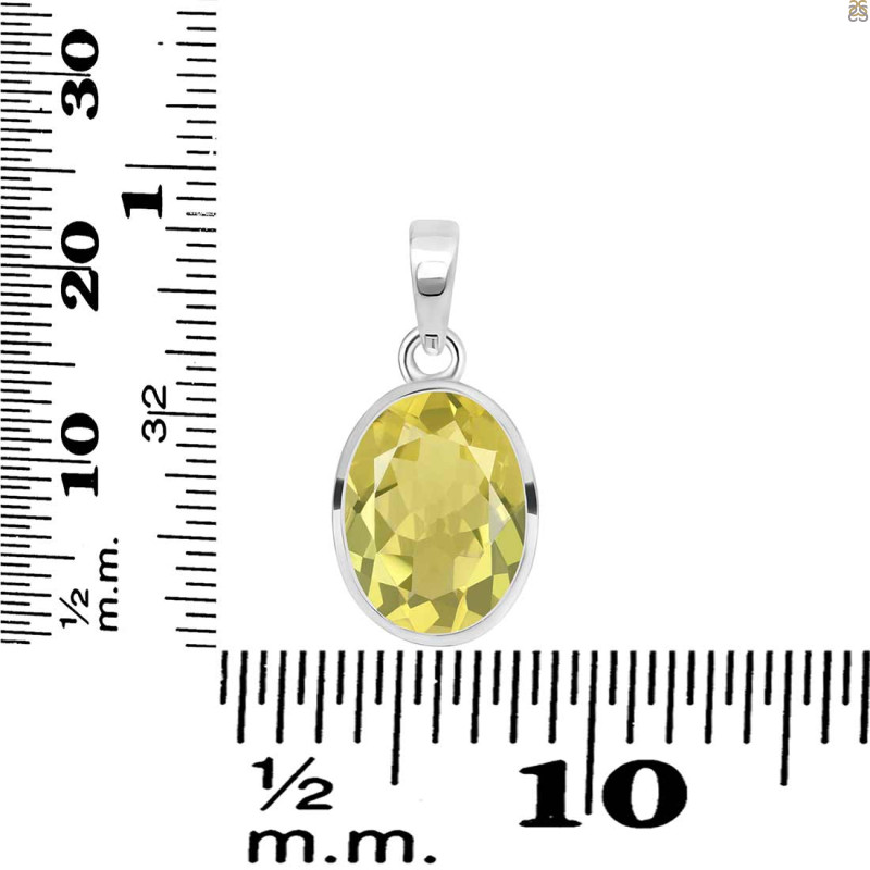 Lemon Quartz Pendant LEM-RDP-471.