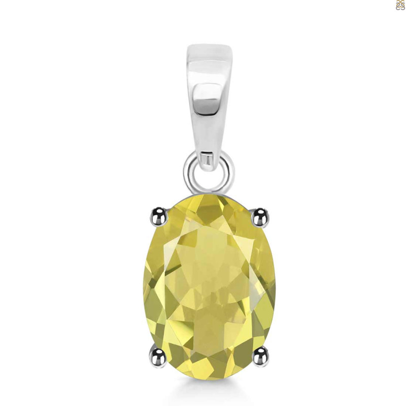 Lemon Quartz Pendant LEM-RDP-478.