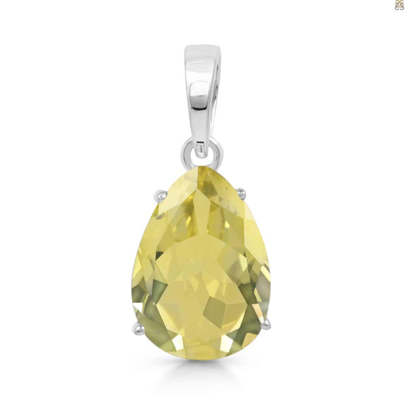 Lemon Quartz Pendant LEM-RDP-483.
