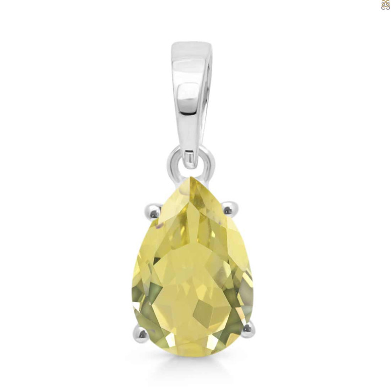Lemon Quartz Pendant LEM-RDP-484.