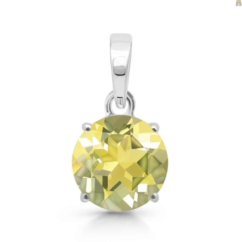 Lemon Quartz Pendant LEM-RDP-485.