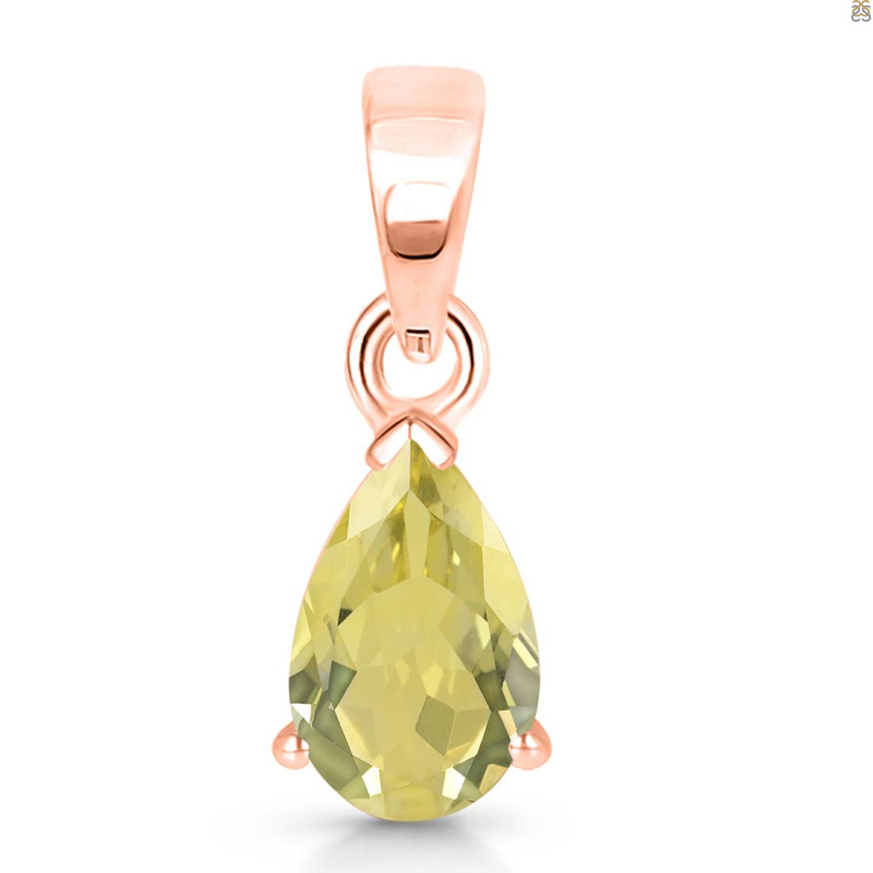 Lemon Quartz Pendant LEM-RDP-757.