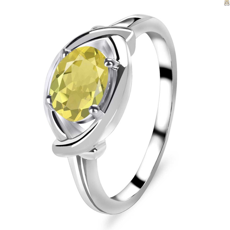 Lemon Quartz Ring