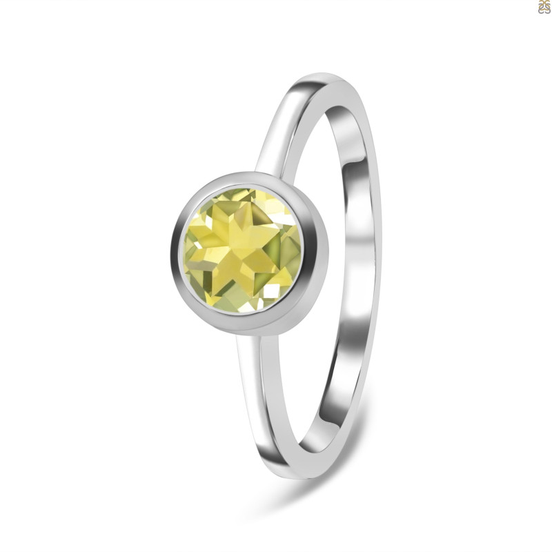 Lemon Quartz Ring