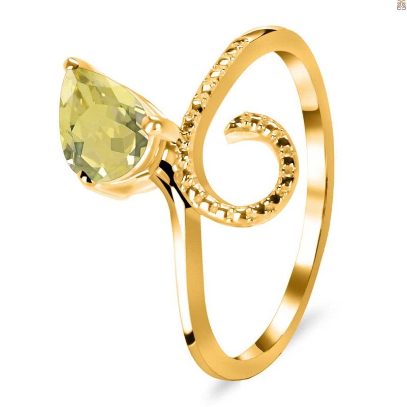 Lemon Quartz Ring LEM-RDR-3.