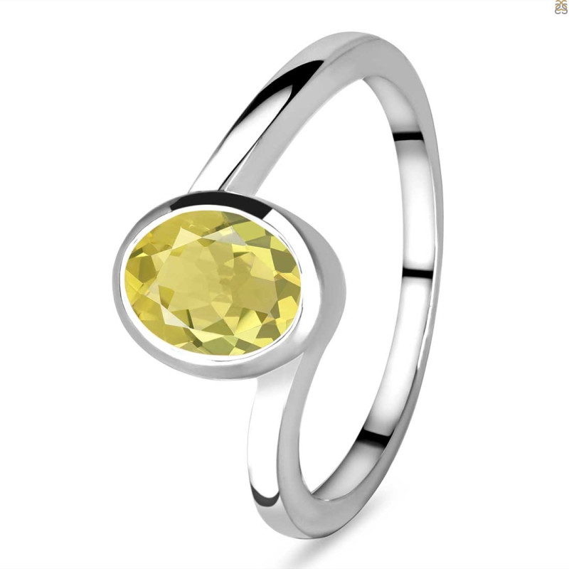Lemon Quartz Ring