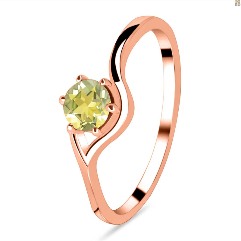 Lemon Quartz Ring LEM-RDR-4.