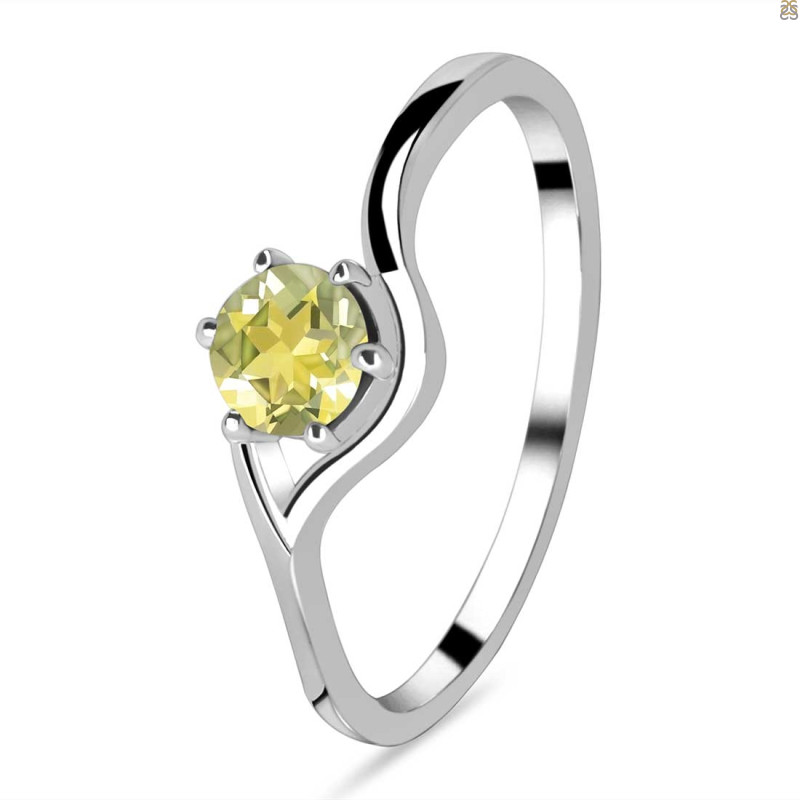Lemon Quartz Ring