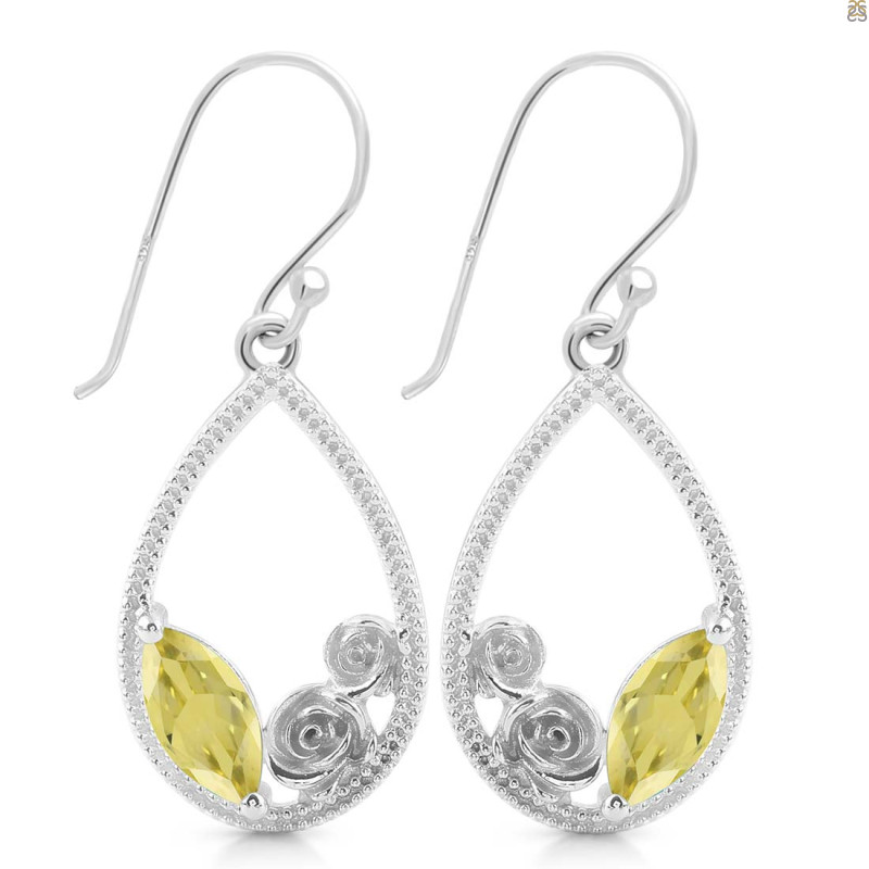 Lemon Quartz Earring