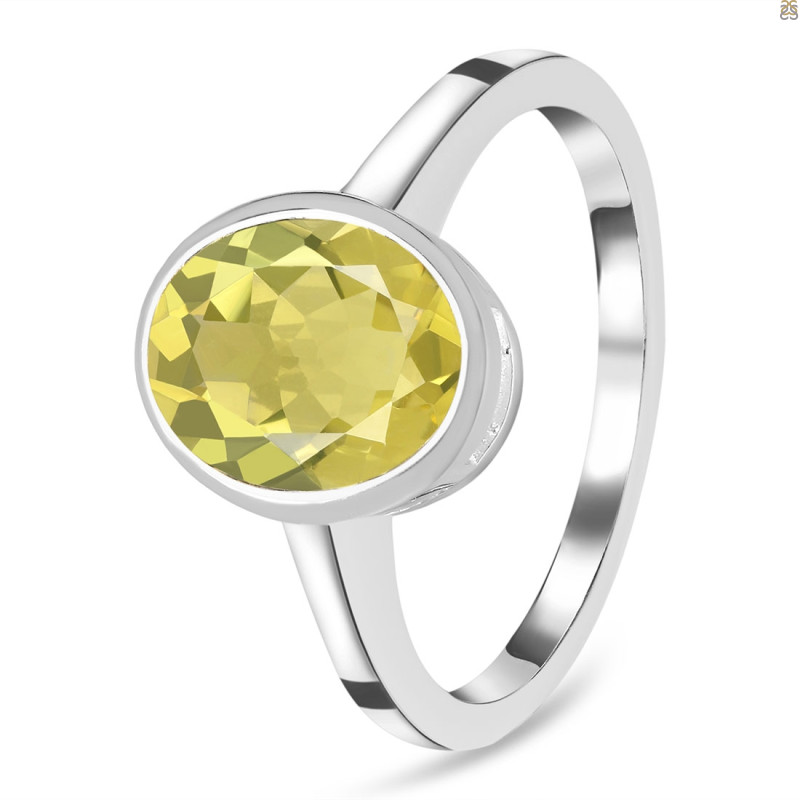 Lemon Quartz Ring