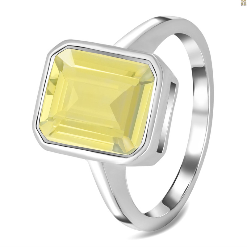 Lemon Quartz Ring