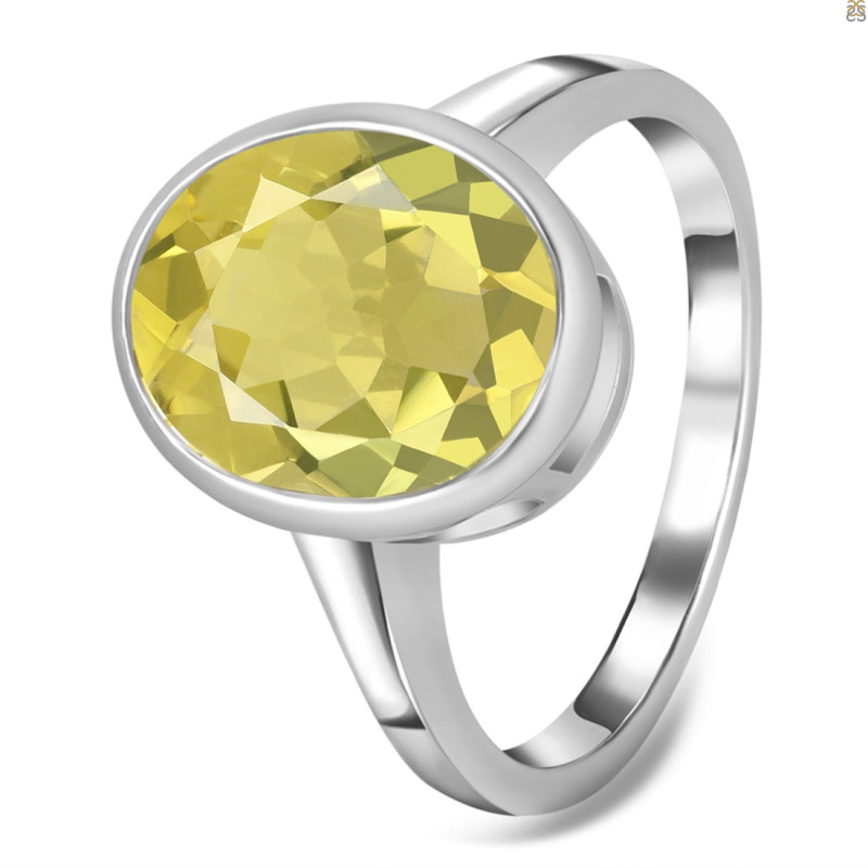 Lemon Quartz Ring