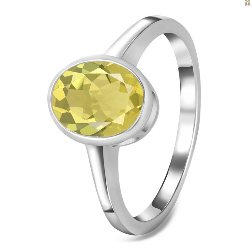 Lemon Quartz Ring