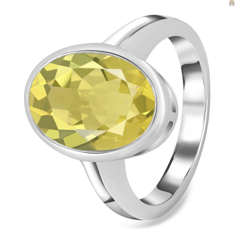 Lemon Quartz Ring