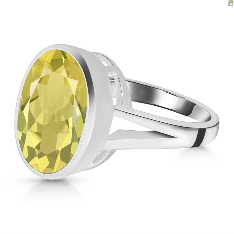 Lemon Quartz Ring