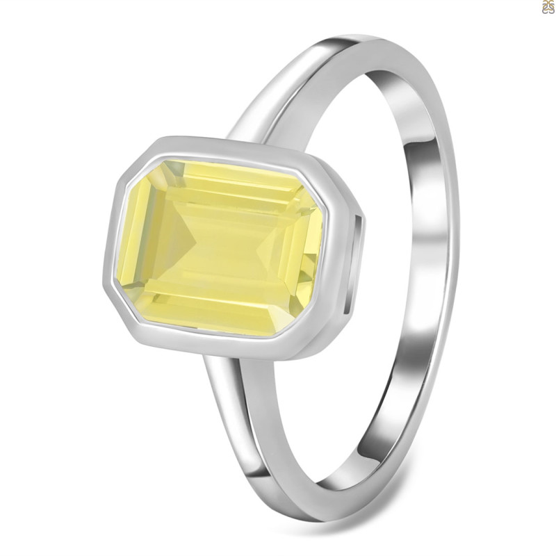 Lemon Quartz Ring