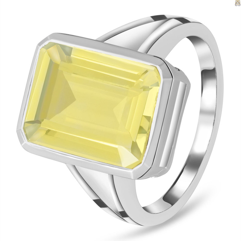 Lemon Quartz Ring