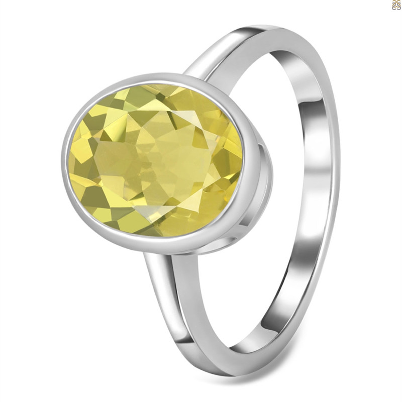 Lemon Quartz Ring